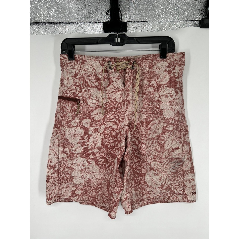 Patagonia Wavefarer Board 21 Shorts Floral 10" 10 Inch Inseam Mens Size 30 86559